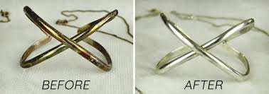 Jewellery tarnish before & After