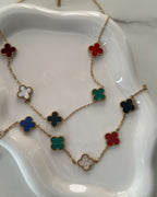 Emerald Clover Charm Bracelet