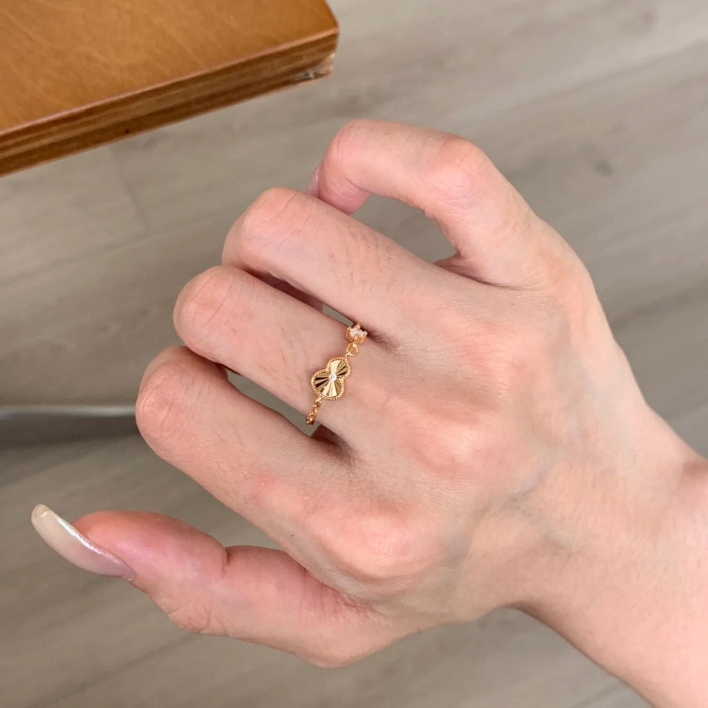 Aurora Baguette Adjustable Ring