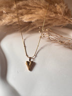 Heart Charm Snake Chain Necklace