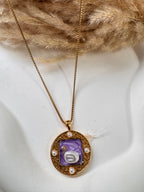 Pearl Medallion Necklace