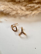 V-Shaped Sparkle Hoops