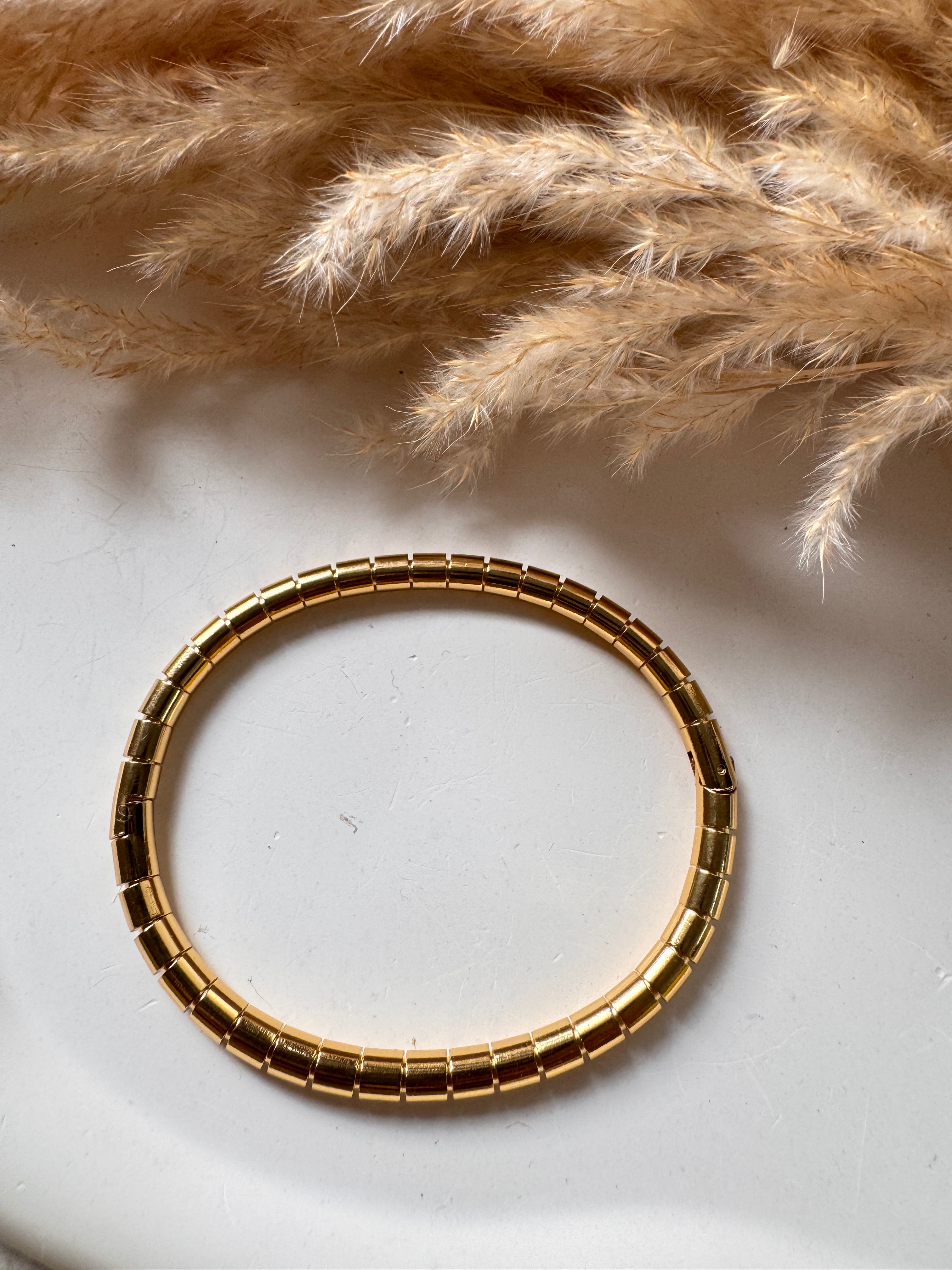 Classic Gold Tube Bracelet