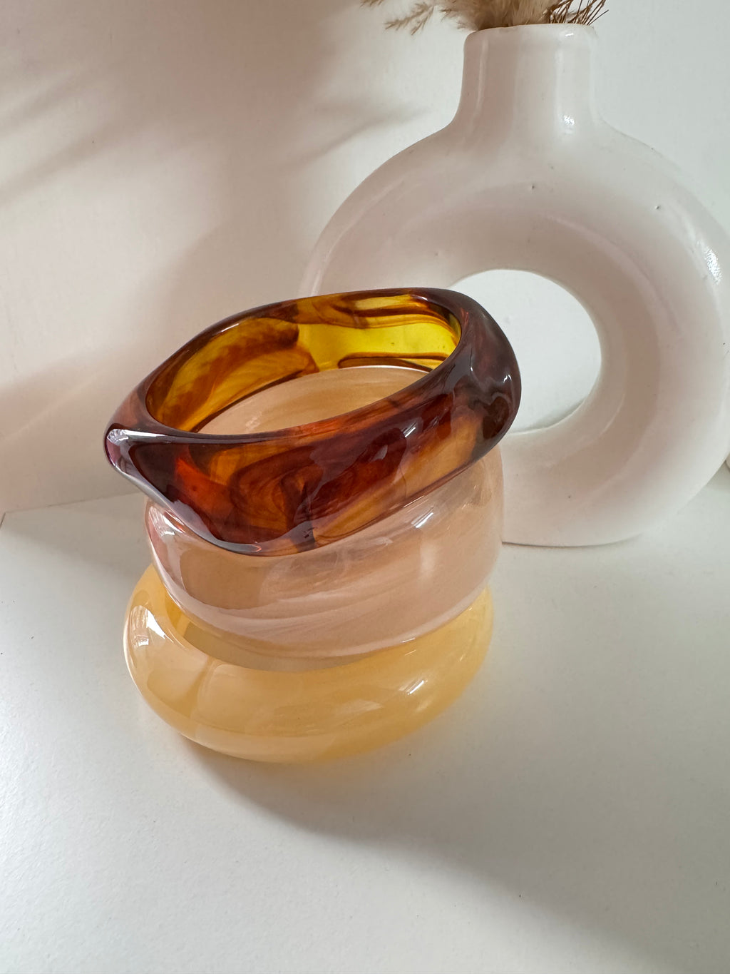 Raisin Bangles- Brown-cream-beige