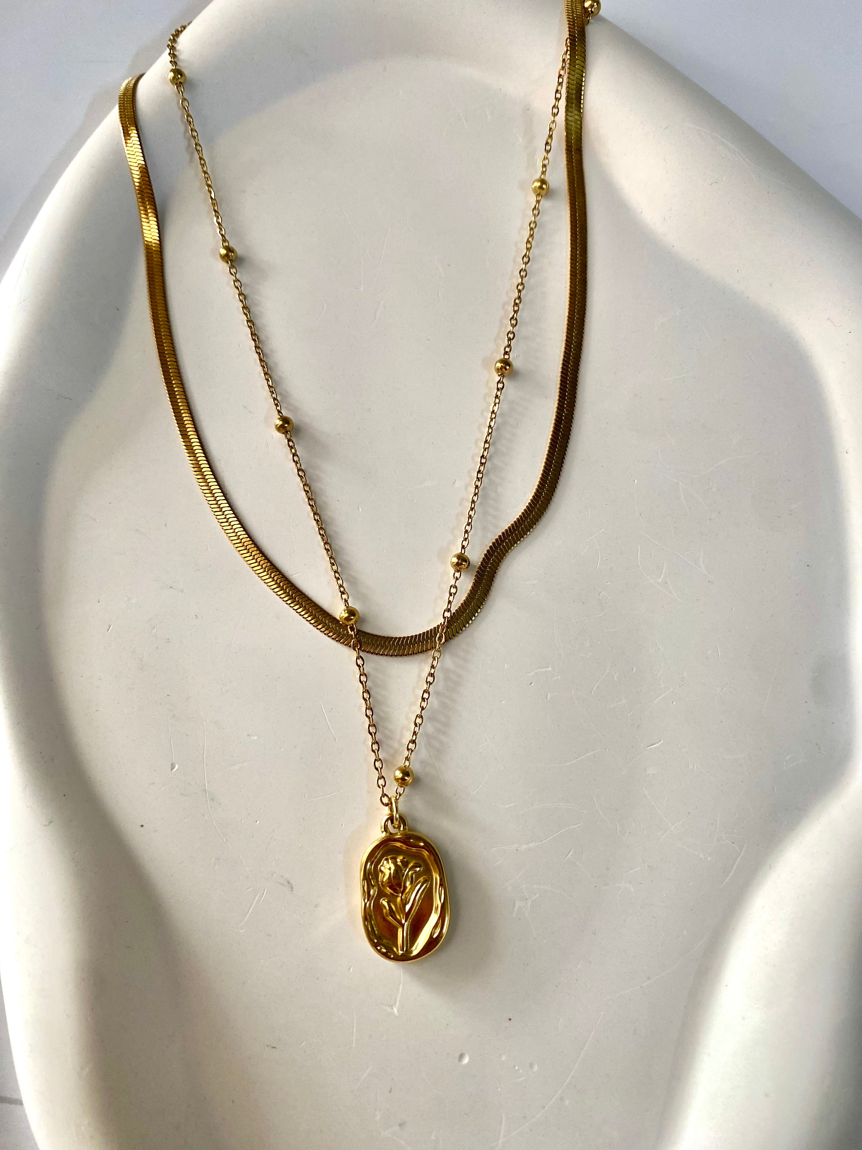 Dual Layer Sacred Medallion Necklace