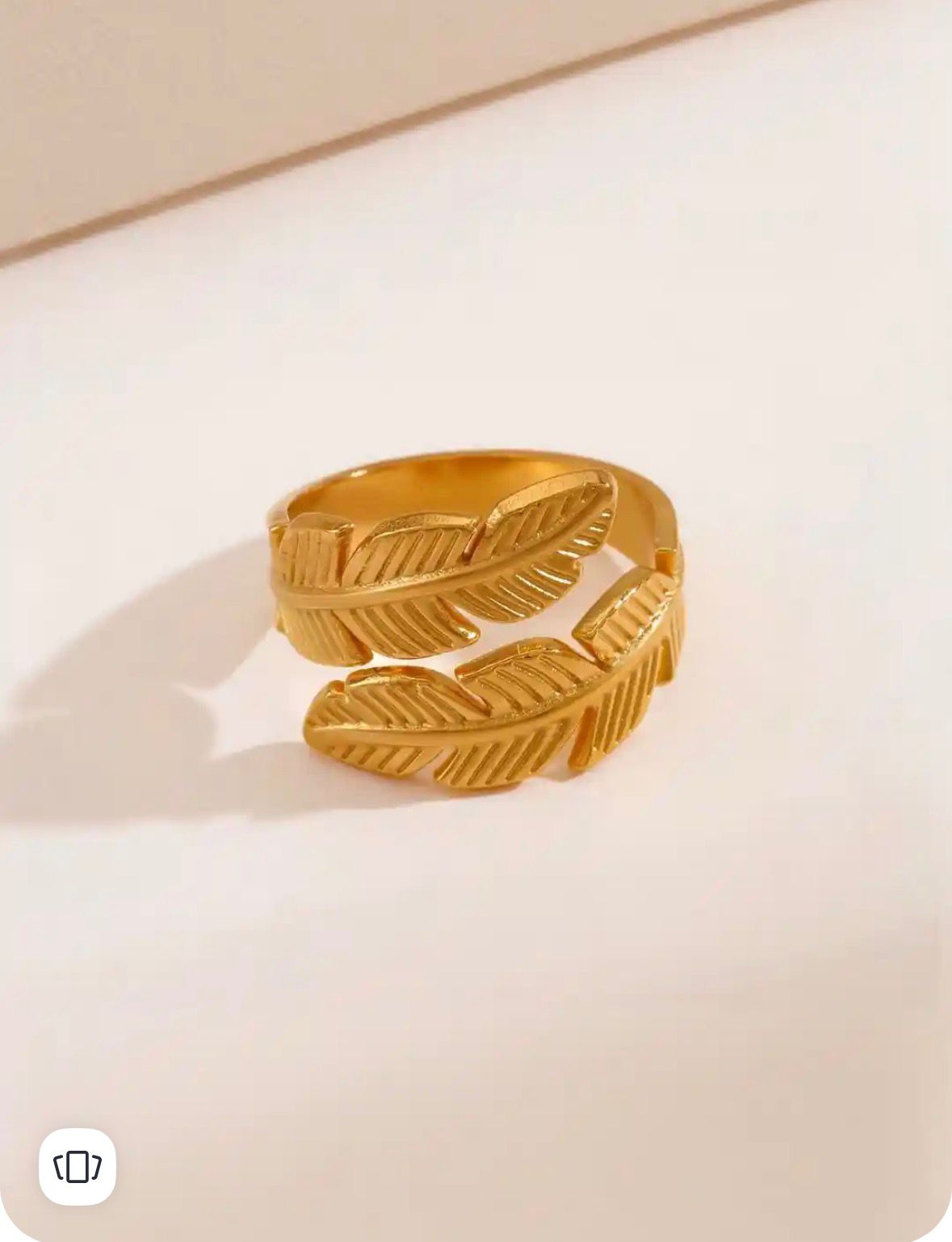 Leaf Wrap Adjustable Ring