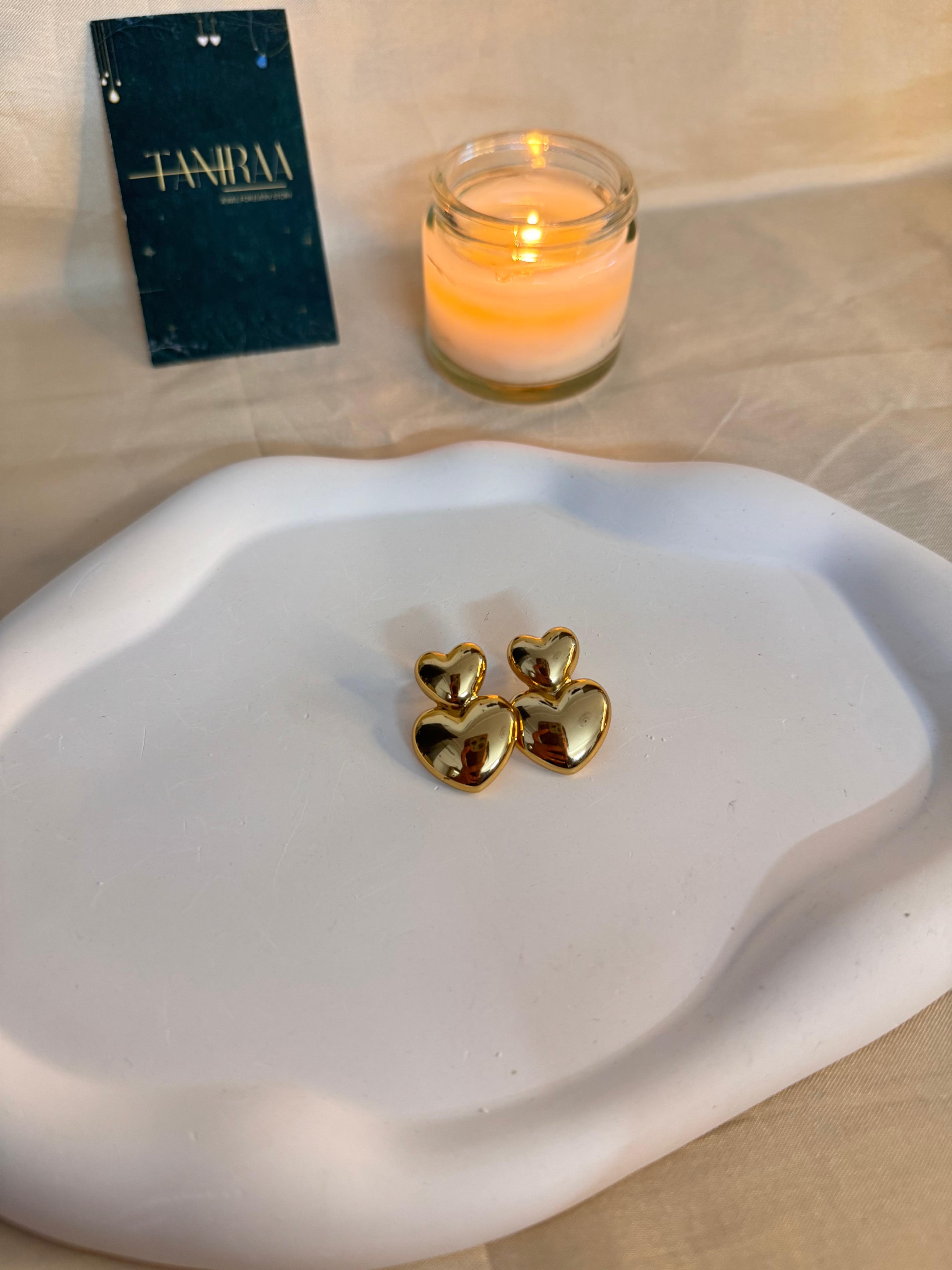 Cute Everyday Heart Studs for Women