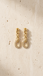 Gold Chain Drop Earrings