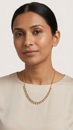 Gold Crystal Tennis Necklace