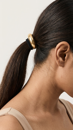 Gold Dome Hair Tie