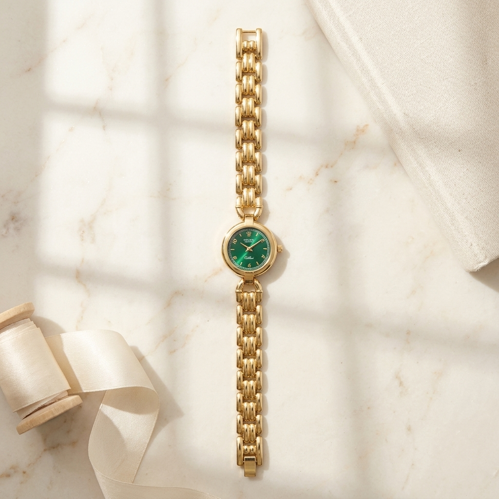Emerald Green Vintage Watch
