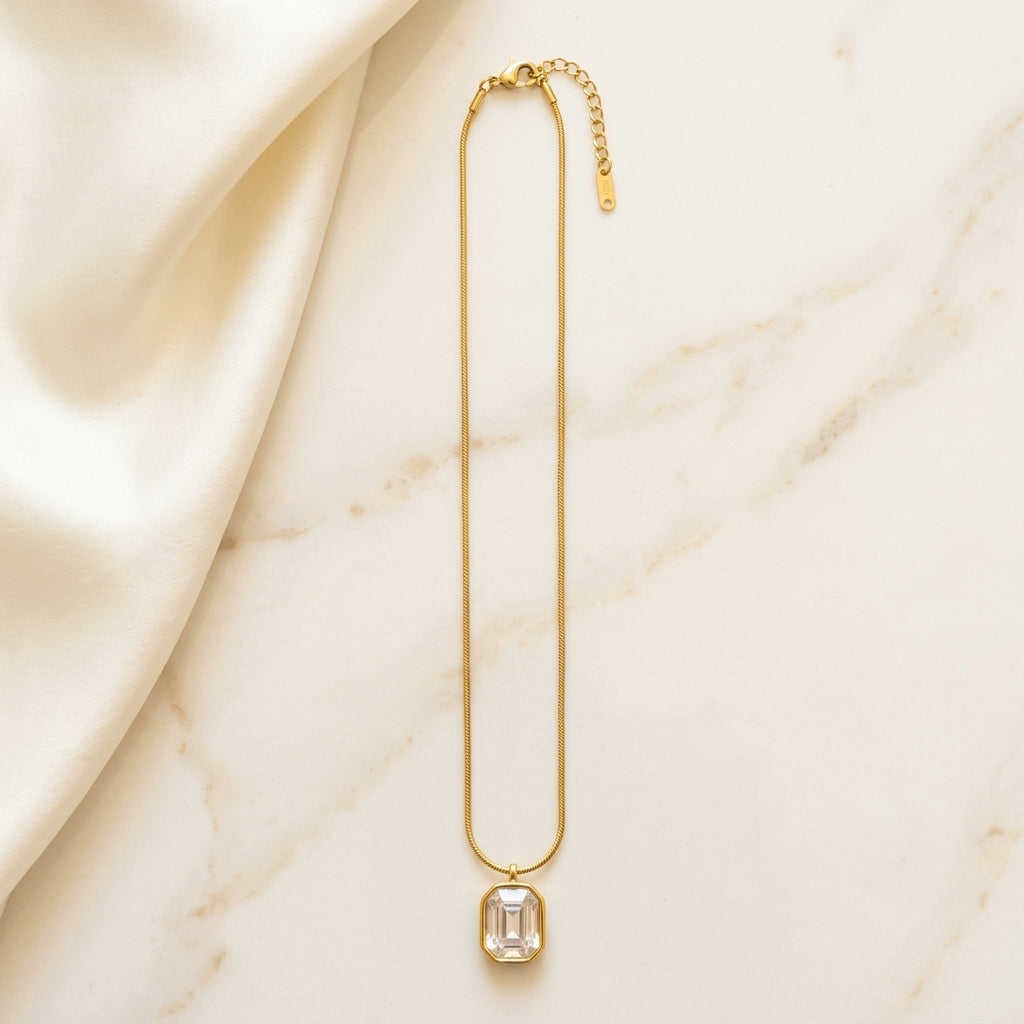 Radiant Emerald Necklace