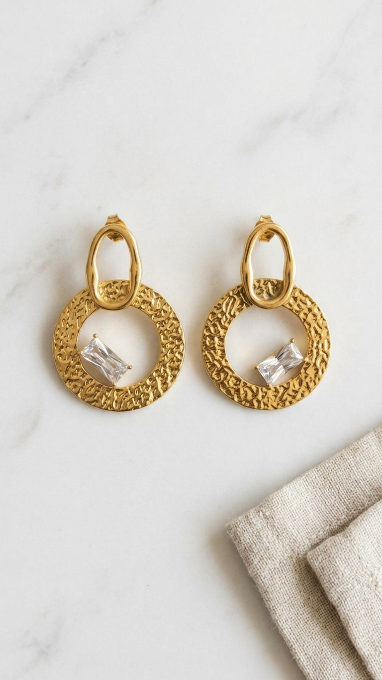 Aurielle Crystal Statement Earrings