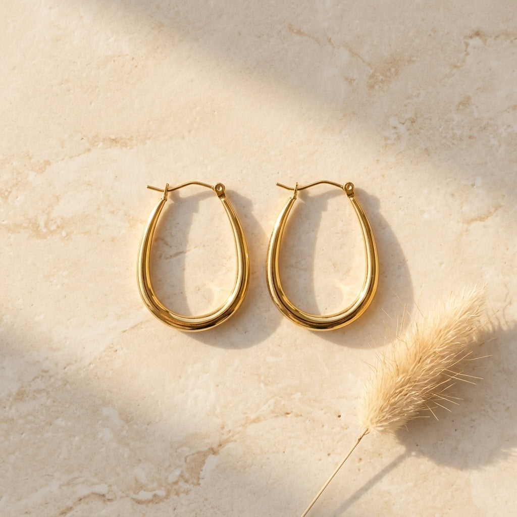 Aurelia Teardrop Hoops