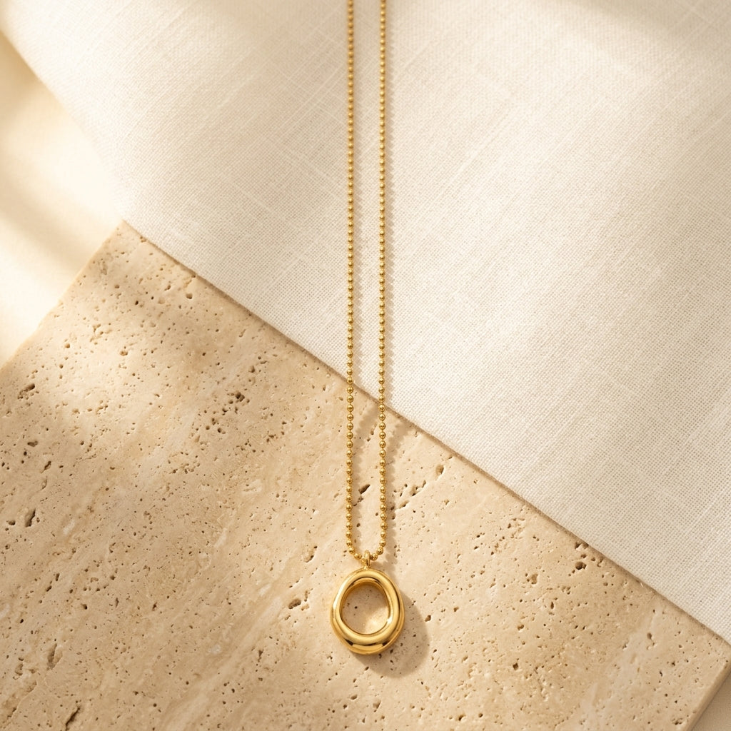 Aura Loop Pendant Necklace