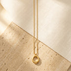 Aura Loop Pendant Necklace