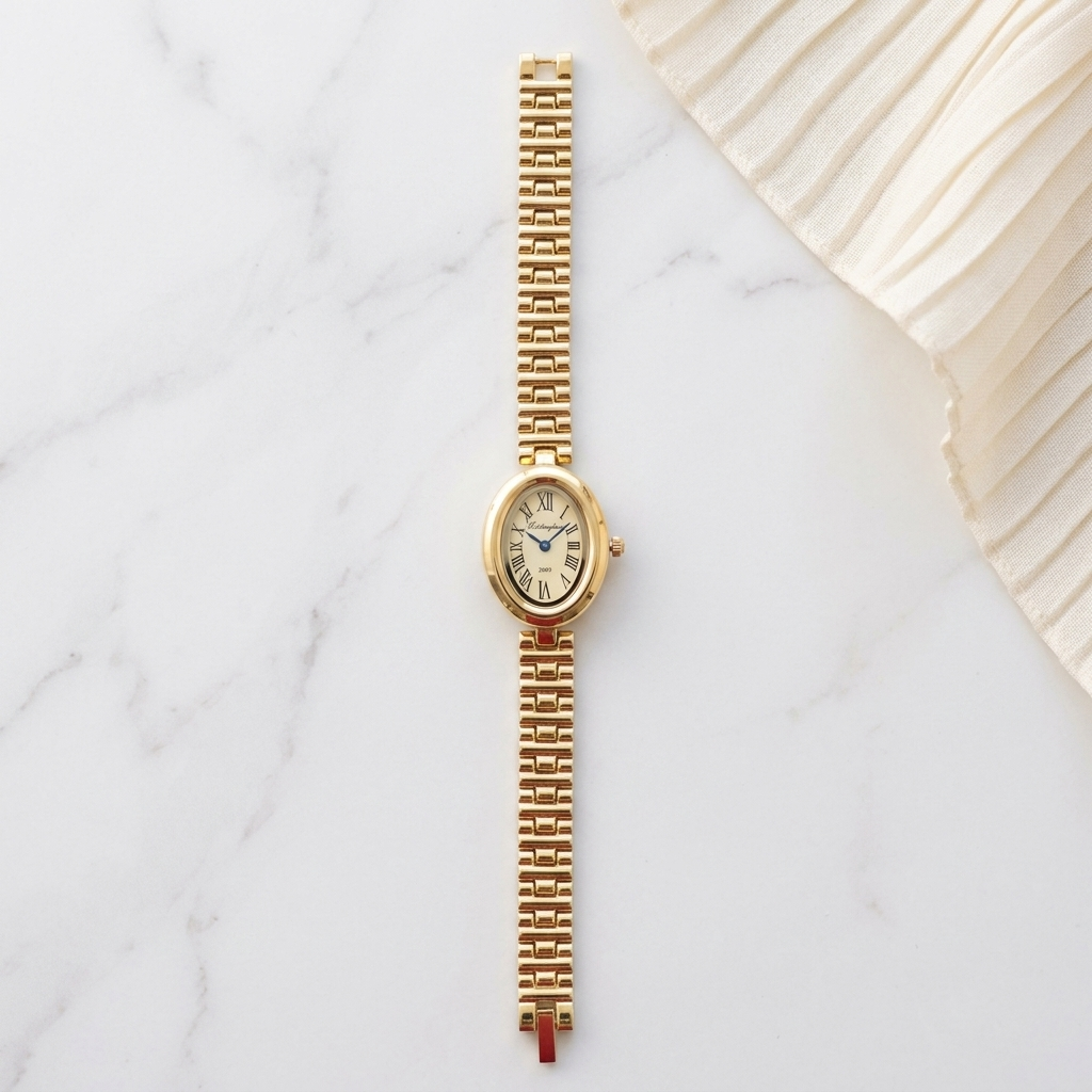 Classic Oval Gold Watch