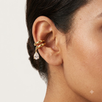 Teardrop Crystal Ear-Cuff (Single Ear)