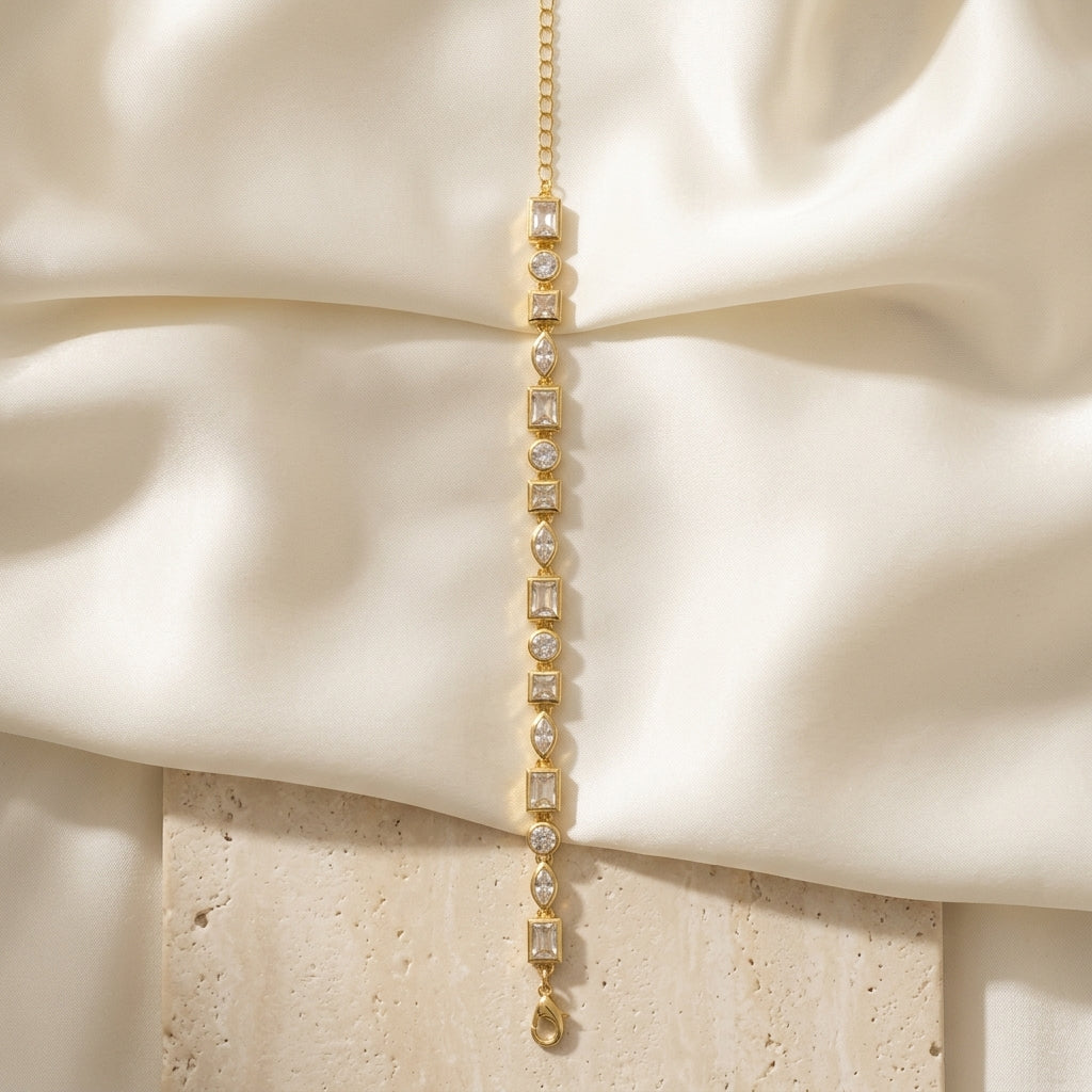 Luxe Crystal Line Bracelet
