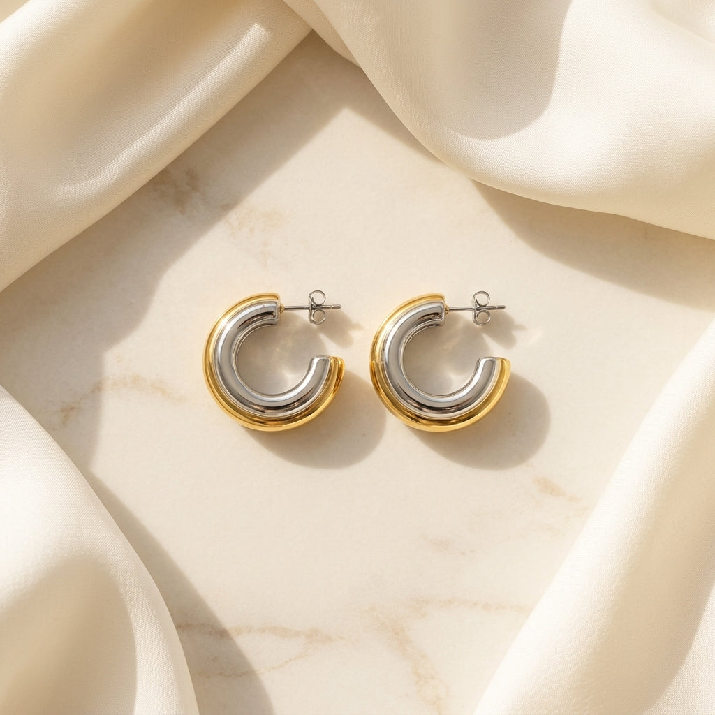Dual Tone Hoops