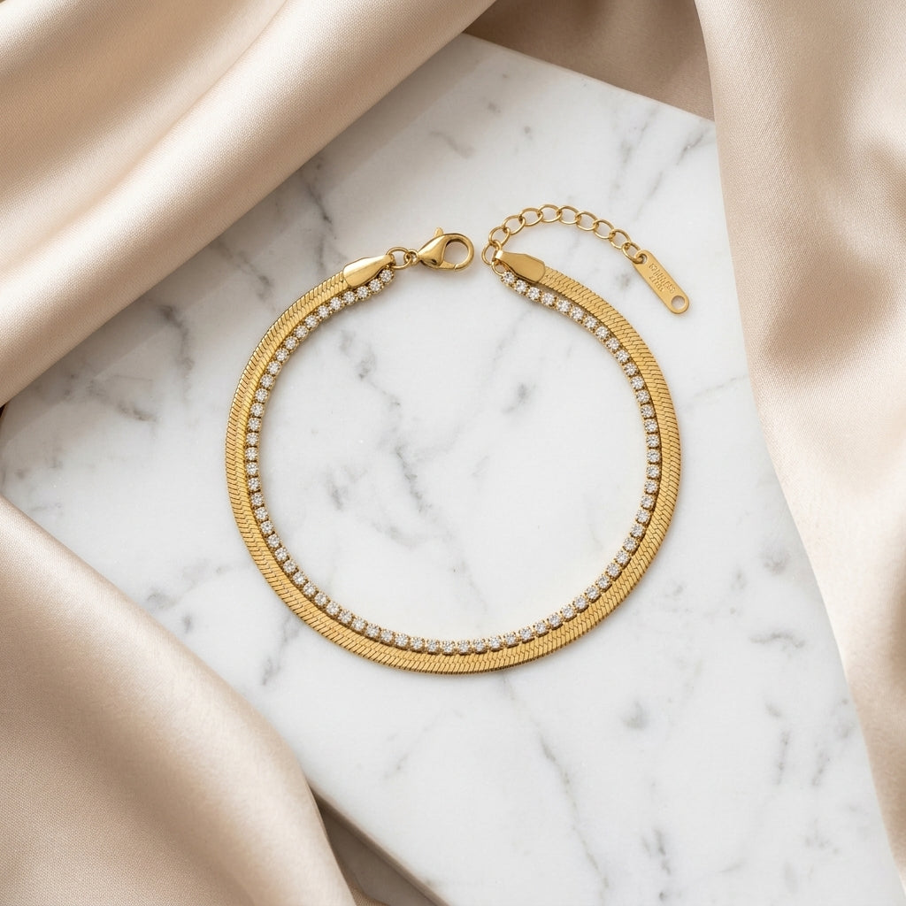 Aurelia Duo Tennis Bracelet
