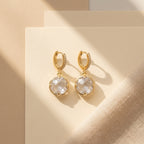 Luxe Halo Drop Earrings