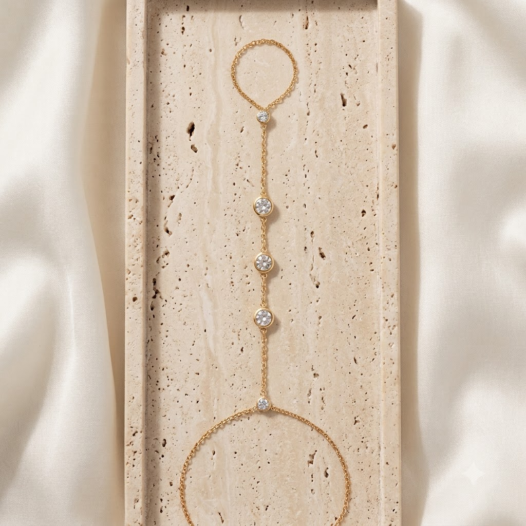 Celeste Crystal Hand Chain