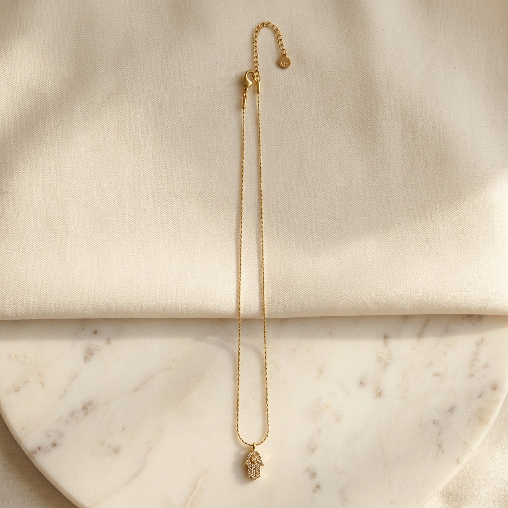 Hamsa Protection Necklace