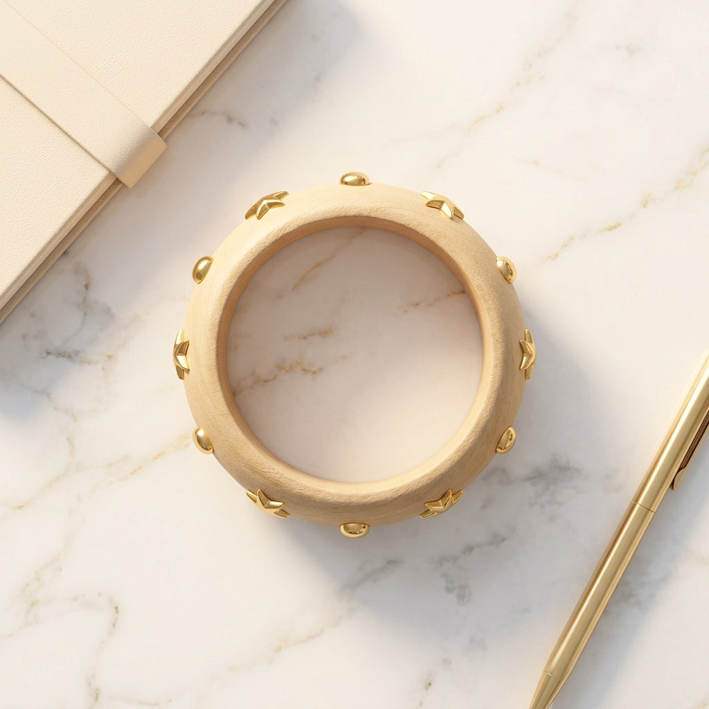 Starlight Wooden Bangle