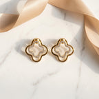 Clover Crystal Studs