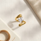 Solstice Open Solitaire Ring