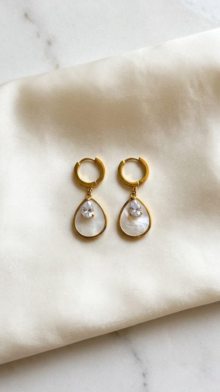 Celeste Pearl Drop Earrings