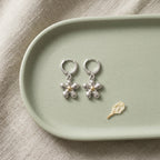 Daisy Charm Hoops