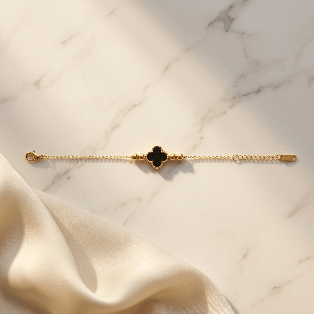 Noir Clover Bracelet