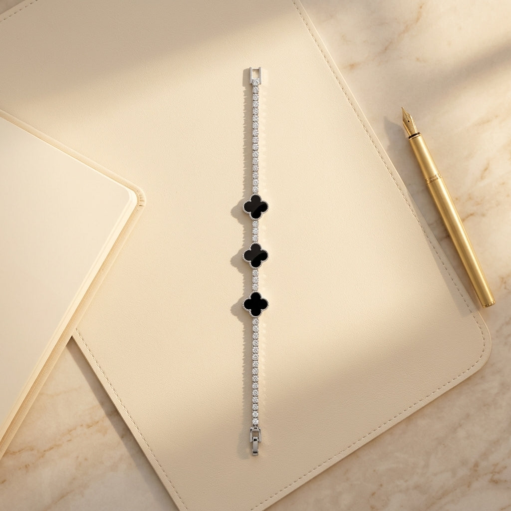 Luxe Clover Tennis Bracelet