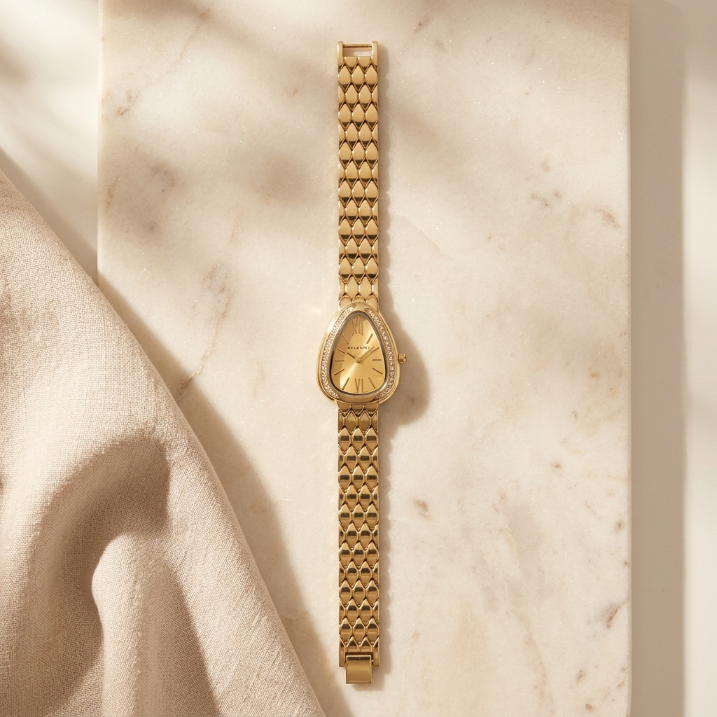 Vintage Teardrop Gold Watch