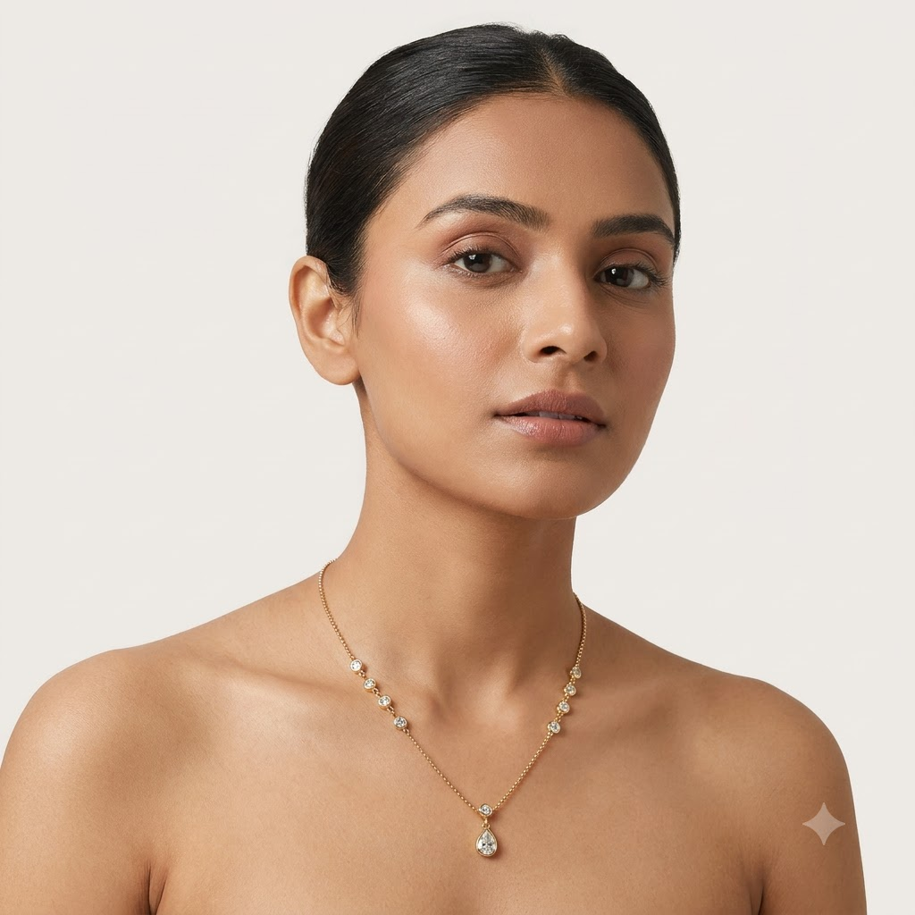 Celeste Teardrop Necklace
