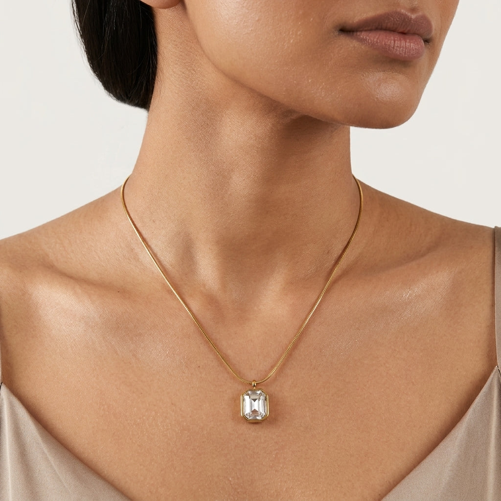 Radiant Emerald Necklace