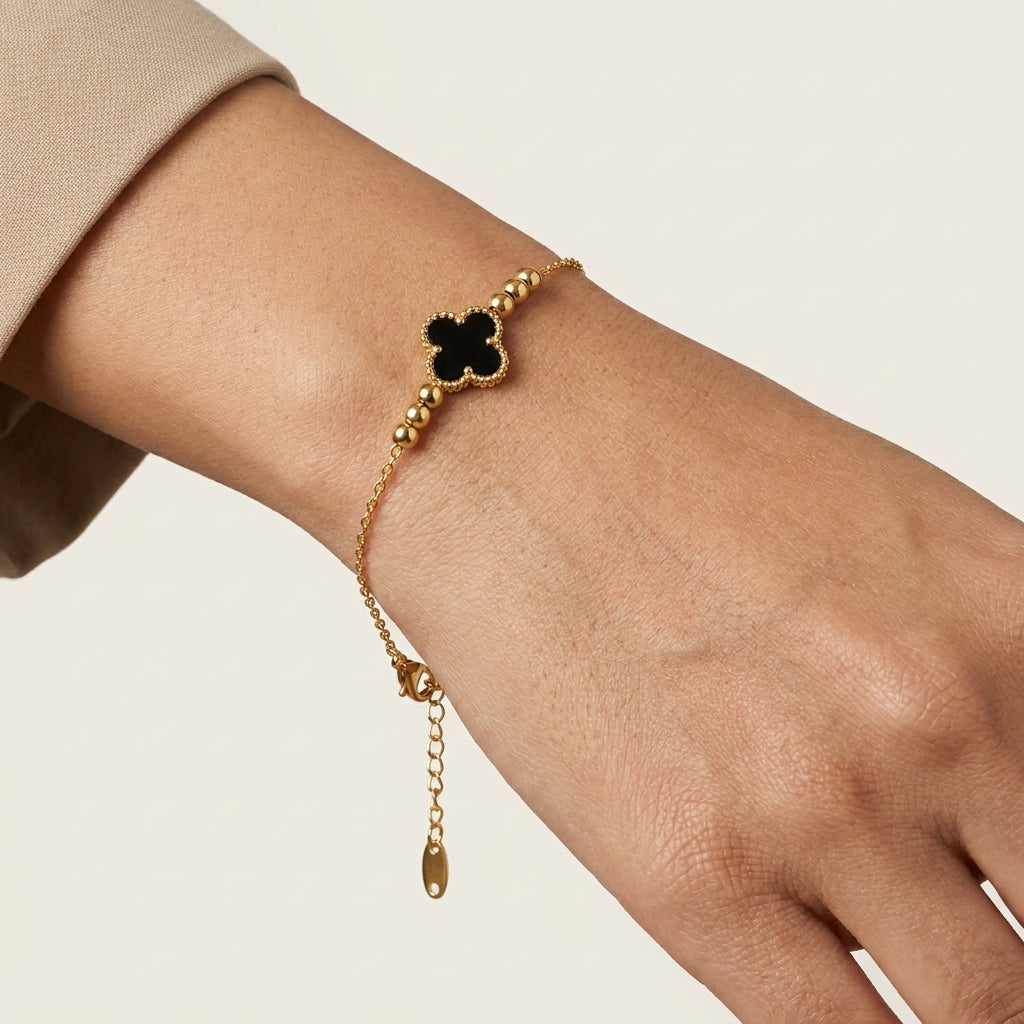 Noir Clover Bracelet