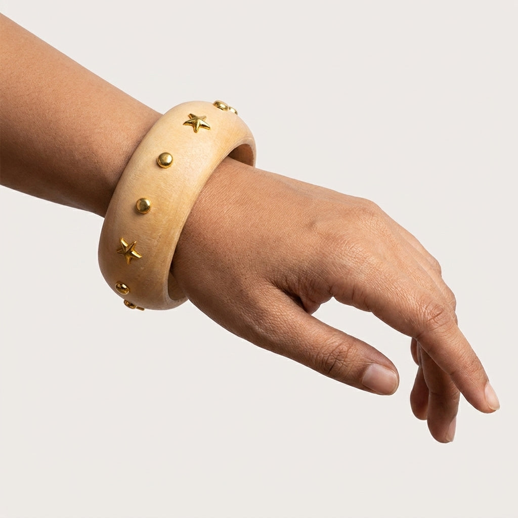Starlight Wooden Bangle