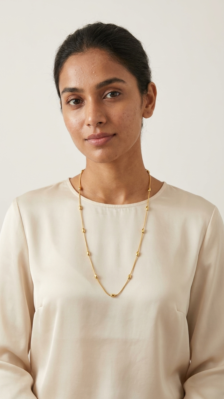 Elara Beaded Chain Necklace