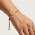 Celeste Tennis Slider Bracelet