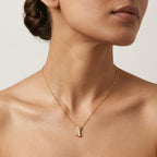 Luna Pearl Bar Necklace
