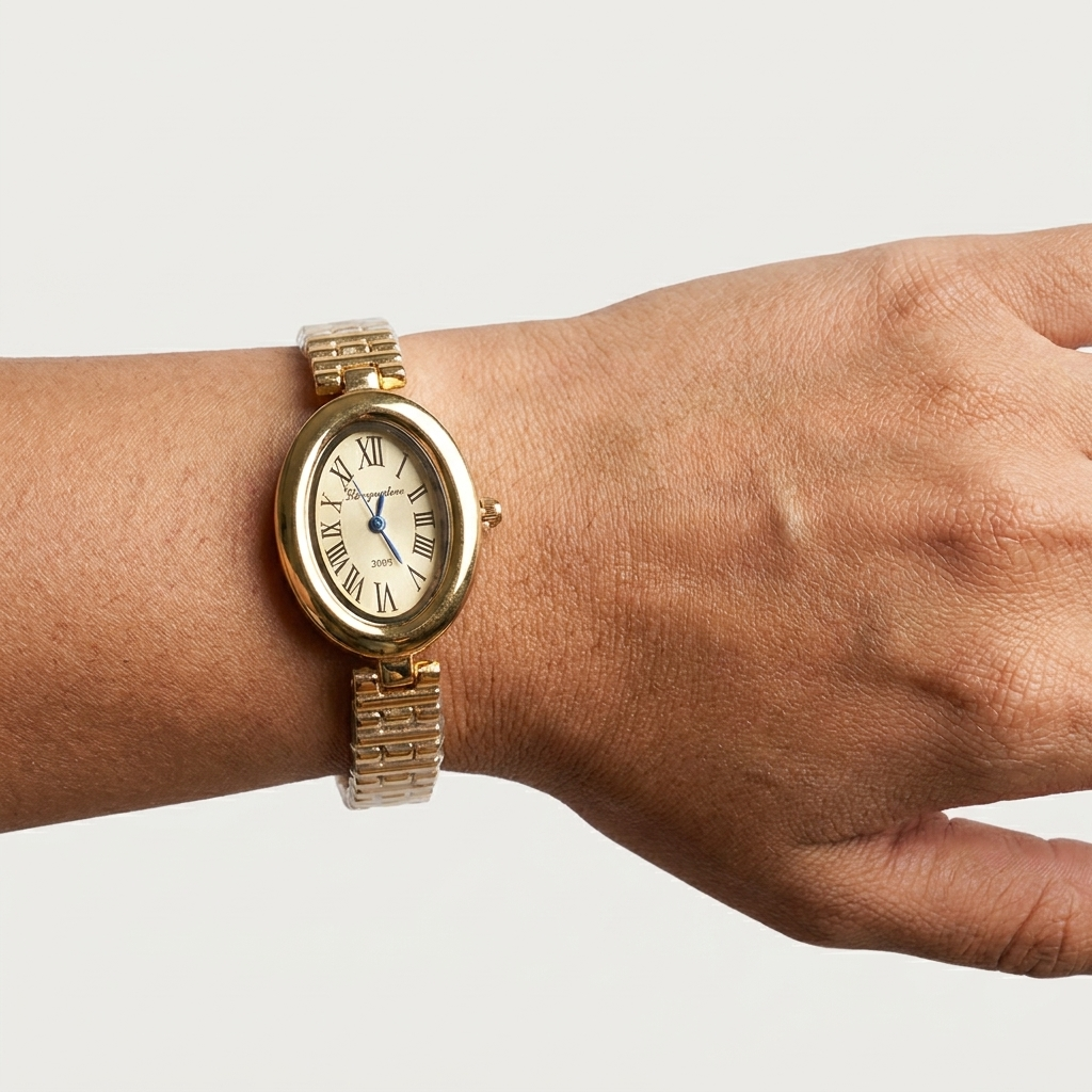 Classic Oval Gold Watch
