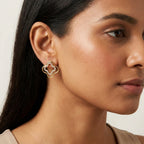 Clover Crystal Studs