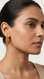 Terra Textured Hoop Earrings