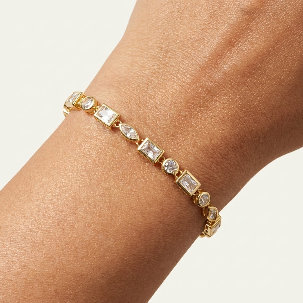 Luxe Crystal Line Bracelet