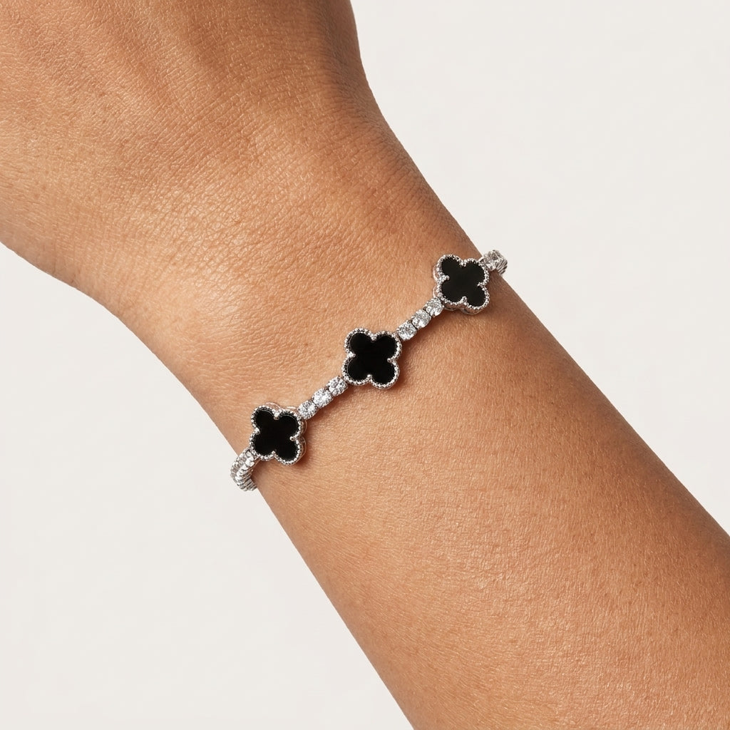 Luxe Clover Tennis Bracelet