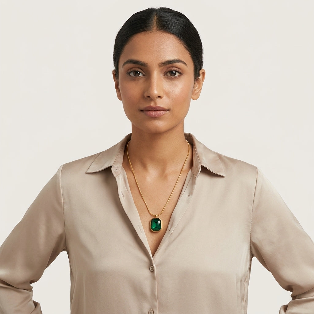 Emerald Glow Necklace