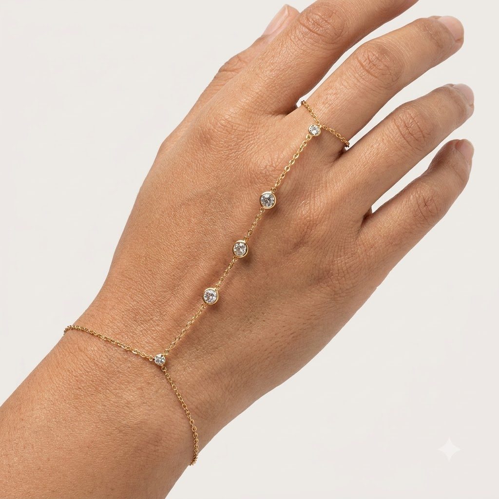 Celeste Crystal Hand Chain